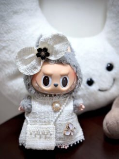 Gothic Plush Toy - Purple Dress with Gothic Accents